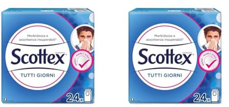 Scottex Fazzoletti Tutti i Giorni, 1 Confezione da 48 Pacchetti