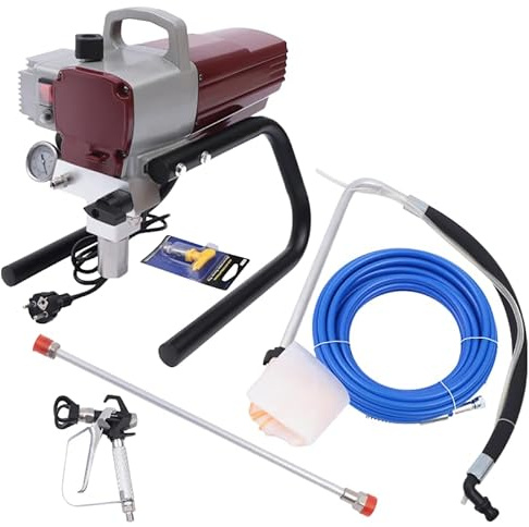 Airless, spruzzatore a colori, 1800 W, ad alta pressione, verniciatura a spruzzo, 10 m, tubo per vernice a spruzzo, macchina per verniciatura a spruzzo