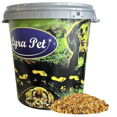 Lyra Pet® 10 kg Weichfutter Premium in 30 L Tonne Vogelfutter Wildvögel | Proteinreiches Vogelfutter für Wildvögel - Nährstoffreiches Wildvogelfutter für Weichfresser - Ganzjähriges Streufutter