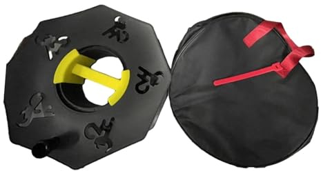 MagiDeal Enrouleur de Cordon, Roue d'organisation de Cordon, Enrouleur Facile à saisir, Enrouleur de Fil Vide, Enrouleur de Rangement de câble, Enrouleur de, avec Sac