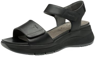 TAMARIS Comfort dam multi Adjustable sandaler, Black Uni, 38 EU, Svart, 38 EU