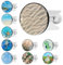 kurkip Universal Waschbeckenstöpsel 40mm Chrom Abflussstopfen – aus Messing, Einstellbare Gummi Stöpsel Waschbecken, Geeignet für Alle Waschbecken und Bidets, Rostfrei & Dicht, Strand