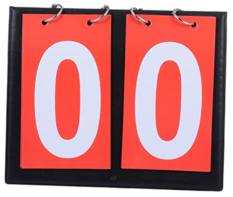 Happyyami Scoring Board Punktezähler Flipper Für Sport Basketball Fußball Badminton Volleyball Stelliger Anzeige Ziffern Einfach Zu Verstauen