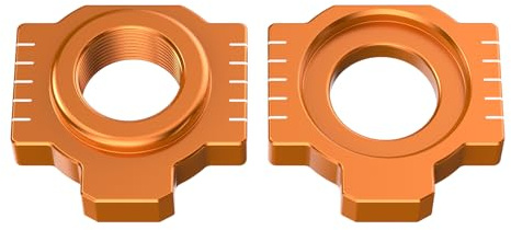 NICECNC Bloques de Eje Naranja para Ajuste de Cadena, Deslizador de Brazo oscilante Compatible with 690 Duke/Enduro/R, 1290 Super Adventure/R/S/T 950 990 1090 1190 Adventure 690 SMC R
