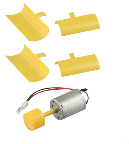 Fauhapyway Petit générateur d'éolienne - Mini moteur CC - Modèle de laboratoire éducatif avec lumière LED - Rotation à 360 degrés