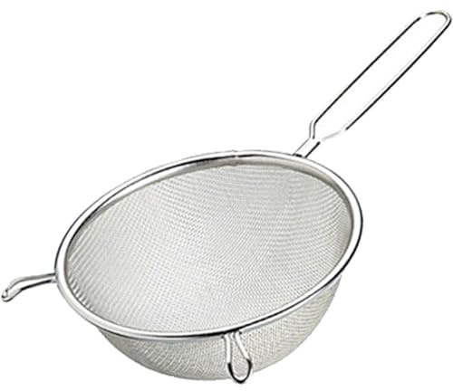 Lot de 2 passoires de cuisine en métal avec poignée - 21 cm