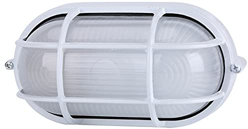 Xixian Lampada da Soffitto a Prova di Esplosione, Design Classico, Senza Paralume, con Controller, per Bagno Turco Sauna (Ovale)