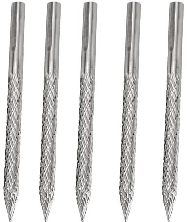 Youbones 5X 3/16 4,5 mm Hartmetall-Stahlfräser Reifenreibahlen Hartmetallschneider Rotationsfeilen Reibahlen Drahtschneider Reifenreparaturwerkzeug