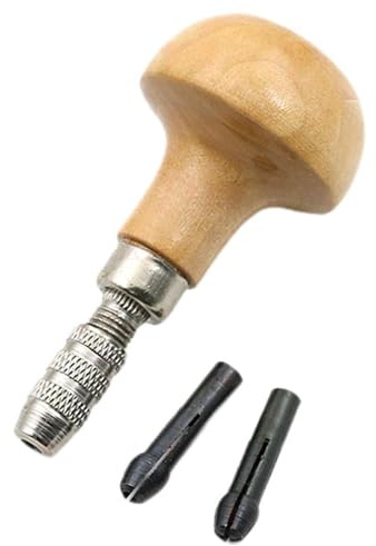 WUUISDNX Progetti fai da te per assemblaggio elettronico di intaglio Morsa a perni con manico in legno per la creazione di gioielli con piccole punte e lime Morsa a perni con manico forma per la