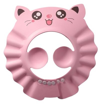 Kids Shower Cap - Adjustable Waterproof Hat, Ear Protection For Shampoo | Adjustable Size Assorted Color Light Weight Waterproof Design Soft Ear Protection Suitable For Boys Girls Children Hair Bath