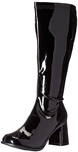 Ellie Shoes Damen GOGO-W Kniehoher Stiefel, schwarzer Lack, 41 EU