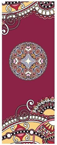 Siqi Travel Yoga Mat - Faltbare 1/16 Zoll Yogamatte, schweißabsorbierendes Anti-Rutsch, hochwertiges natürliches Wildleder für Reisen, Yoga und Pilates, Lieferung mit Tragetasche-F