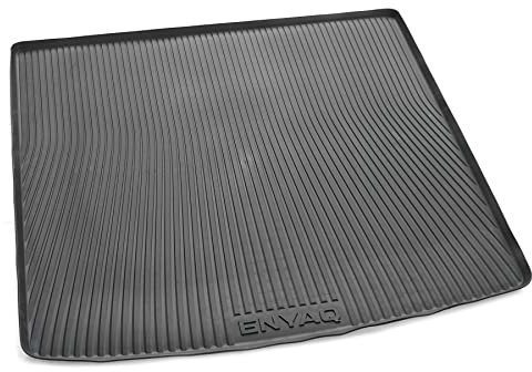 Skoda 5LG061160 Kofferraumeinlage Kofferraumschale Kofferraumbelag, mit Enyaq Schriftzug, nur für Basis-Ladeboden, Schwarz