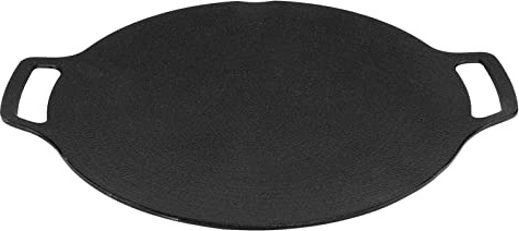 Shanrya Plaque Chauffante Ronde Coréenne, Revêtement à 6 Couches, Cuisson Uniforme Rapide, Poêle à Barbecue Coréenne en Alliage d'aluminium pour Saucisses pour la Maison (29cm)