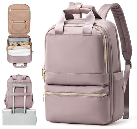 UPPACK Zaino Ryanair 40x20x25 Zaino Da Viaggio aereo Bagaglio a Mano Donna Zaino Borse da Cabina Borsa da Viaggio aereo Zaino per PC Impermeabile Casual Daypack Rosa