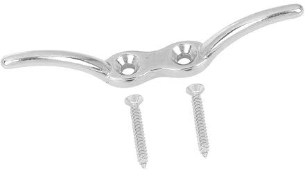 A ABSOPRO Boat Flagpole Cleat Hook Set Boat Deck Rope Cleat Stainless Steel