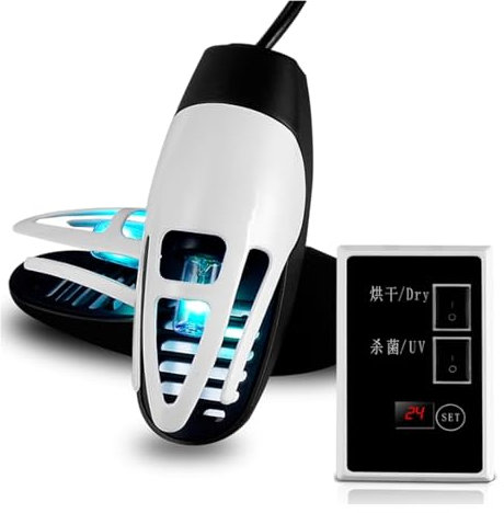 Secador Electric Shoe Dryer Portable Boot Dryer & Warmer w/1-24H Timer & Screen Display Multifunctional Silent Glove Drying Machine for Ski Boots Sweaty Shoes