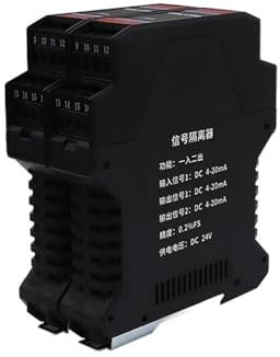 Isolateur de Signal cc, régénérateur galvanique, convertisseur de cigarettes, Isolation multicanal 2 en 2 sorties 2 en 4 sorties 4-20mA 0-10V analogique (Color : 2 IN 4 Out, Size : 0-20MA_4-20MAIN_D