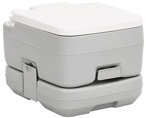Reisetoilette, Campervan Essentials, Campervan-Zubehör Großbritannien, tragbare Campingtoilette Grau und Weiß 10+10 L HDPE