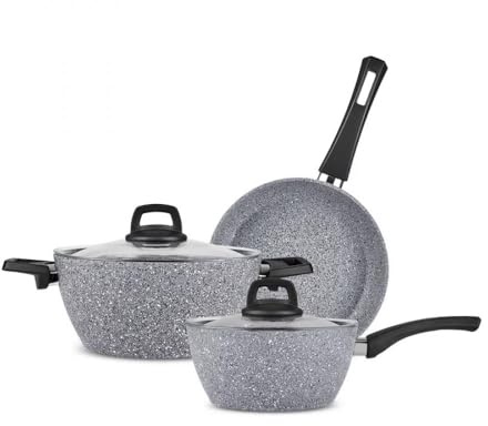 Karaca Gris Biogranite Kochgeschirr-Set, 5 Teilig