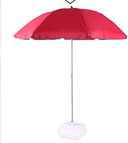 ASumPio Sonnenschirm Für Garten Und Terrasse, 1,8 M, 8 Rippen, Sonnenschutz, Uv-Schutz 40, Für Balkon, Terrasse, Garten, Außenschutz, Überdachung, Zelt, Rot