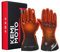 KEMIMOTO Guantes Moto Calefactables, Guantes Moto Invierno 3 Modos Calefactores con Batería 2500mAH, Resistentes al Desgaste Doble protecció y Pantalla Táctil, Motociclismo Actividades Nieve Esquí