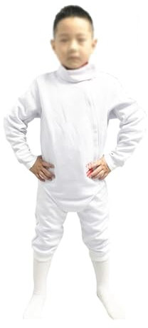 WRYSQBHJYB 3-teilige Fechtuniform, Fechtanzug, Weste/Hose/Jacke, Fechtausrüstung für Rechtshändige Fechtsportler, 350N(58#)