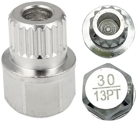 DEFIYEAR Hollow Car Anti Theft Wheel Lock Lug Nut Screw 32/16PT - for BMW X1 X5 X6, Locking Wheel Nut Removal Key for B-MW