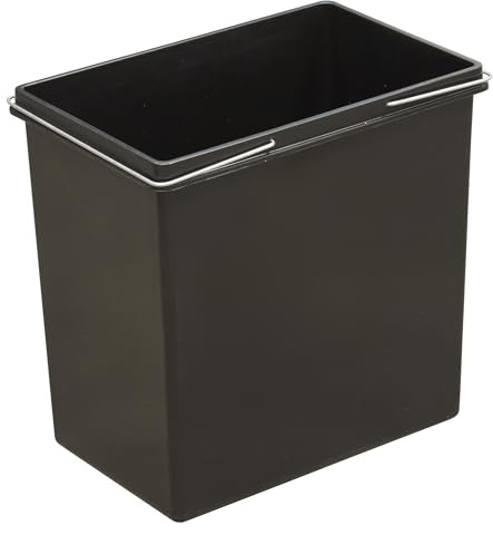 ARREGUI CBZ00684 Ersatzeimer für Mülltrennsysteme | 23 L |Extra Großes Fassungsvermögen | Inneneimer aus Kunststoff | Kompatibel mit ARREGUI Basic, Top, Round, Ecoclas und Ecoclas Plus | schwarz