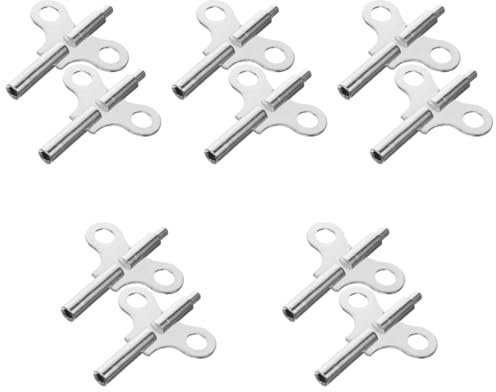 DOITOOL 5 Sätze Antike Uhrfeder Uhrenschlüssel Schlüsselfelsen Liner Adapter Uhrenwerkzeug-Set Uhr Reparatur Werkzeug Set Robuste Uhrenbeweger Reparaturschlüssel Für Stahluhren 2 Stück * 5