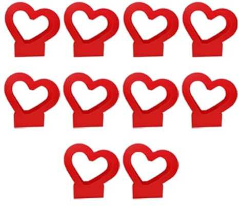 Kznifmk Liebeskorb in Herzform für den Valentinstag, Geschenkschachtel aus Papier, Dekoration für Hochzeitsfeiern, einfach zu verwenden - C