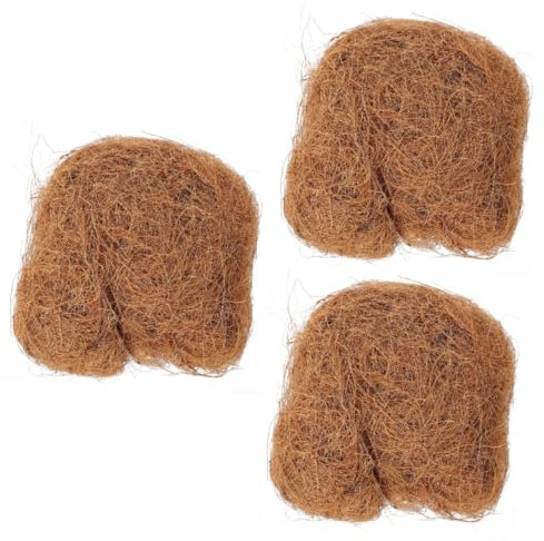 ibasenice 3 Pezzi 1 Terriccio Di Seta Di Palma Da Cocco Pacciame Di Guscio Di Cocco Terriccio Di Cocco Vaso Di Fiori Erbacce Per Piante Da Erbacce Da Giardino Vaso Di Fiori