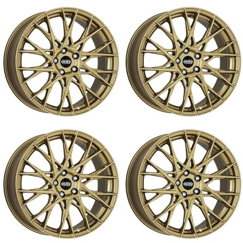 4x Dotz Felgen Fuji gold 7.5Jx18 ET48 5x112 kompatibel mit Mercedes Benz A B C CLA GLA GLB GLK
