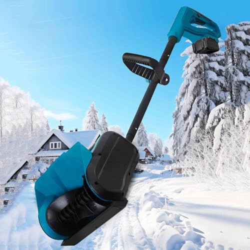 Pala da neve elettrica senza fili, 3 direzioni di lancio regolabili, alimentata a batteria per una facile pulizia del vialetto
