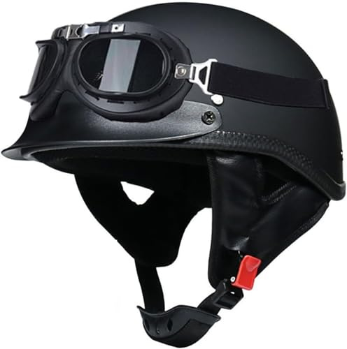 Casque Moto Homme Homologué, Casque Bol Homologué Casque Moto Vintage Casque Jet pour Moto Casque Scooter Homme Dot/ECE Homologué Pilote Jet Casque Personnalité Casque De Moto 1,M