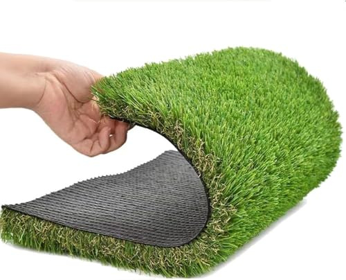 WLCNYL Rotolo di Erba Artificiale di qualità Premium per la Decorazione di balconi, patii e Giardini. Prato Finto Realistico per paesaggi, Dimensioni 2x4 m, per Giardini, Prati e patii.