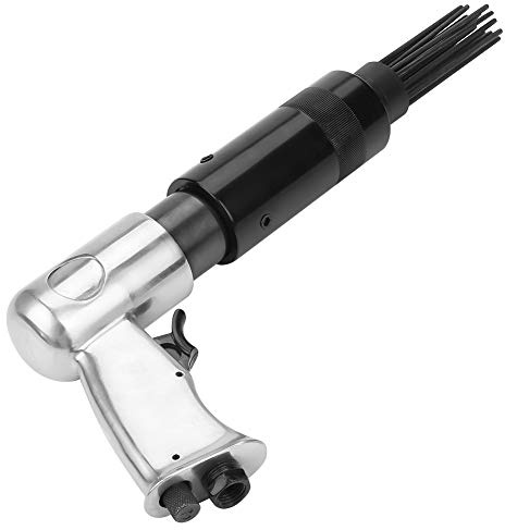 Luqeeg Compact Air Needle Scala 3000 Rpm 19 Nål, Ta Bort Envis Rostig - och återgående Påverkan Arbetet Pneumatiska Verktyg med Härdade Stålnålar Aluminiumhusluftmejsel