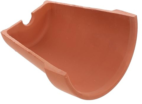 BESTonZON Nascondiglio per Rettili Piccolo in Terracotta Naturale, Piattaforma per Crogiolarsi al Sole e Punto di Riposo per Tartarughe, Rana e Lucertole, Decorazione Habitat Terrario
