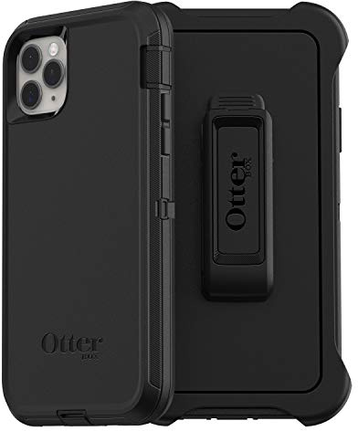 OtterBox Defender Hülle für iPhone 11 Pro Max, stoßfest, sturzsicher, Ultra-robust, schützende Hülle, 4X getestet nach Militärstandard, Schwarz, Keine Einzelhandelsverpackung