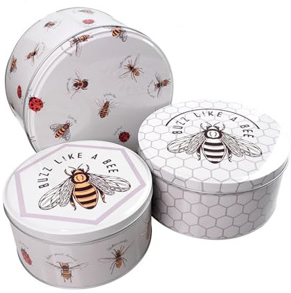 Juego de 3 latas redondas de almacenamiento para tartas herméticas para hornear, redondas, medianas y pequeñas, cajas de panadería, cajas de almacenamiento de recipientes de cocina, cajas de regalo