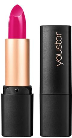 youstar INTENSE COLOUR Lippenstift - Feuchtigkeitsspendender Lippenstift/Lipstick mit intensiver Farbe, langanhaltend, pflegende Inhaltsstoffe, cremige Textur, für weiche Lippen