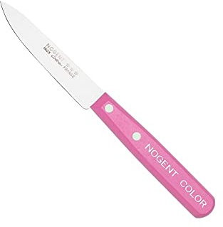 Nogent Officemes 9 cm glatte Schnittfläche mit rosa Holzgriff Messer