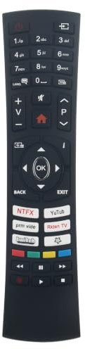 VINABTY RC4590P Ersatz Fernbedienung Passend für Vestel Digihome TV | ED32A06HD-VE ED50A05UHD-VE ED32A07HD-VE ORS50551UHD ORS43551UHD CL32LED23BSW CL43UHDSW23B ED43A04UHD-VE