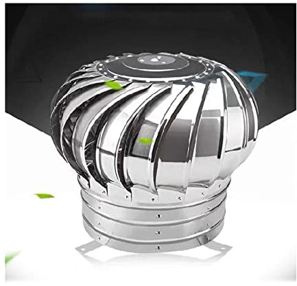 Ventilation Chimney Cowl,Rotating Chimney Cowl Cap,304 Stainless Steel Chimney Cowl Cap,Bird Guard Spinner Anti Downdraught Chimney Cowl (100—500Mm) Roof Ventilator,500mm
