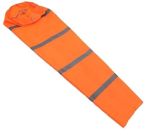 Sosoport Kreativer Windsack für Draußen aus Oxford Stoff Einfache Installation und Entfernung Reflektierende Orange Windrichtungsflagge als Garten Deko