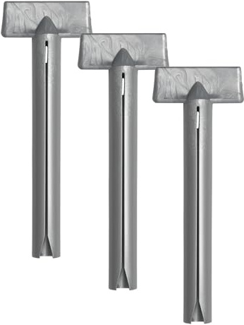 Tubenboy® Tubenschlüssel - Made in Germany - Tubenquetscher Tubenentleerer Tubenpresser Tubenboy® - 100mm - 3 Stück (silber)