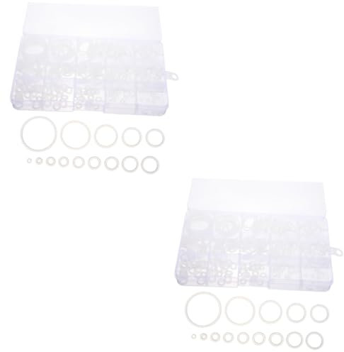 PartyKindom 2 Sätze O Ring Flachwaschanlage Wasserschlauch Dichtung O Ring Set Silikon Dichtungsscheibe Garten O Ring Wasserhahn Reparatur Set O Ringe Schlauch Lätzchen Reparatur Set
