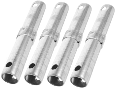 Housoutil Barre di Collegamento per Ponteggi Resistenti in Acciaio Argento per Ponteggio 4 Pezzi Accessori per Cantieri e Allestimento Impalcature