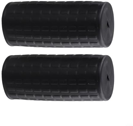 Hochwertige Schubkarrengriffe, schwarzer Gummi-Ersatz für Haltbarkeit und Komfort (122 x 40 mm)