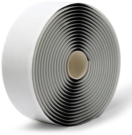 LLPT Nastro Butilico Nero 5mm x 51mm x 5m Nastro Sigillante Autoadesivo | Guarnizione Ermetica per Riparazione Camper Finestre vetri Barche Tetti Tubi EPDM